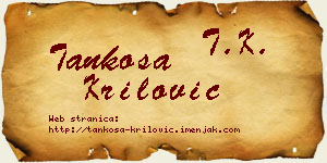 Tankosa Krilović vizit kartica
